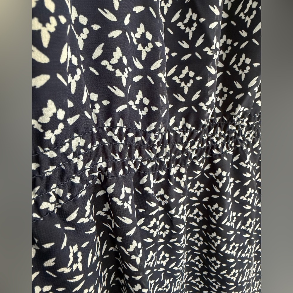 Lauren Ralph Lauren Navy and White Blouson Dress 16W - Picture 4 of 8